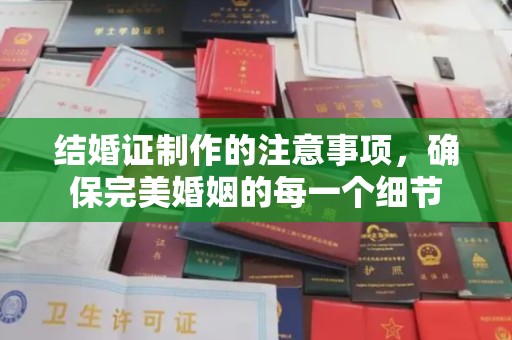 昌图结婚证制作的注意事项，确保完美婚姻的每一个细节