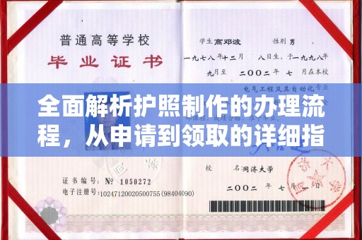 汕尾全面解析护照制作的办理流程，从申请到领取的详细指南