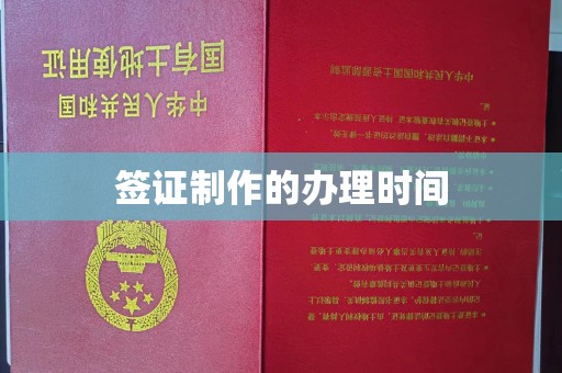 普格签证制作的办理时间