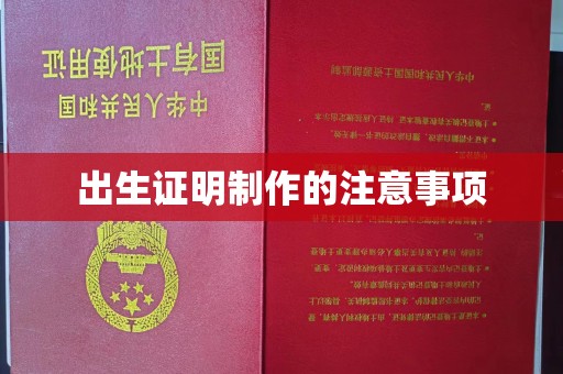 良庆出生证明制作的注意事项